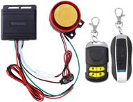 🔒 enhanced security: winomo motorcycle alarm system with double remote control 12v universal logo
