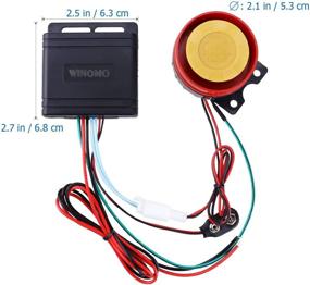 img 1 attached to 🔒 Enhanced Security: WINOMO Motorcycle Alarm System with Double Remote Control 12v Universal