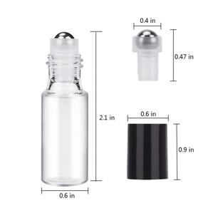 img 2 attached to Optimized Roller Bottle Set: Includes Funnels and Droppers