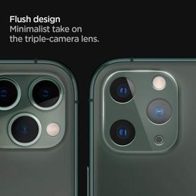 img 3 attached to 📸 Spigen Glas.tR Optik Camera Lens Screen Protector [2 Pack] for iPhone 11 Pro/Pro Max - Midnight Green