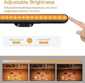 img 2 attached to 🔦 Versatile Amber Reading Light: Stick-on, Bedside, Wall-Mounted, Dimmable, Rechargeable LED Lamp for Bedroom, Hallway, Loft, and Desk – Portable 1600K Warm Glow