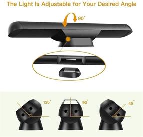 img 3 attached to 🔦 Versatile Amber Reading Light: Stick-on, Bedside, Wall-Mounted, Dimmable, Rechargeable LED Lamp for Bedroom, Hallway, Loft, and Desk – Portable 1600K Warm Glow