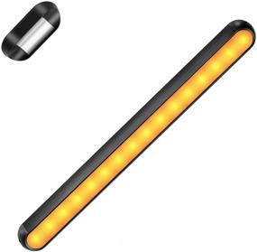 img 4 attached to 🔦 Versatile Amber Reading Light: Stick-on, Bedside, Wall-Mounted, Dimmable, Rechargeable LED Lamp for Bedroom, Hallway, Loft, and Desk – Portable 1600K Warm Glow