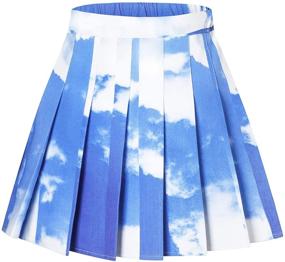 img 4 attached to 👗 Stylish & Versatile: SANGTREE Girls & Women's Pleated Skirt - Perfect for Every Occasion!