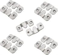 10 pack of luomorgo z-clips: heavy duty flush mount bracket picture hangers for hanging headboards, large picture displays - interlocking photo frame hooks, wall mount hardware - dimensions 44x19mm logo