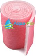 🐟 aqua-flo pond & aquarium filter media: 10 feet long x 1" thick (pink/white) - optimal filtration solution logo