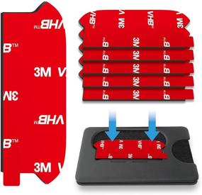 img 4 attached to 📱 Pops Socket Wallet+ Sticky Adhesive Replacement: 5 Pack 3M VHB Sticker Pads for iPhone 13 12 Pro Max Mini Sockets Wallet Plus