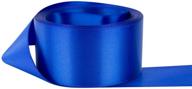 🎀 premium double faced satin ribbon in royal blue - 7/8 inch width, 25 yards - high-quality 100% polyester ribbon by ribbon bazaar logo