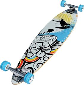 img 4 attached to 🛹 Atom Pin-Tail Longboard (39-Inch): The Ultimate Board for Smooth Cruising and Speed