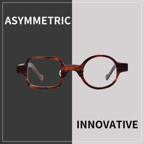 img 2 attached to Liansan Fashion Acetate Asymmetric Innovative