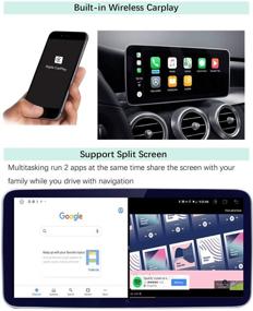 img 2 attached to 📱 Road Top 10.25" Car Touch Screen for Mercedes Benz CLA GLA Class X156 C117 CLA200 GLA200 - Android 10 Car Stereo with Wireless Caplay, Android Auto, Split Screen Support (2013-2015 Year)