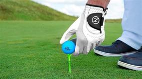 img 1 attached to 2 Pack Zero Friction Men's Cabretta Elite Golf Glove: Includes Free Tee Pack and Universal-Fit