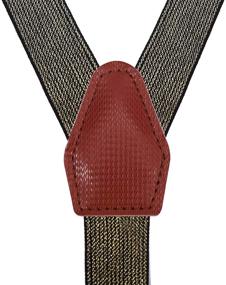 img 3 attached to 👔 Набор подтяжек и галстука WDSKY для мальчиков - регулируемый дизайн с перекрестными лямками