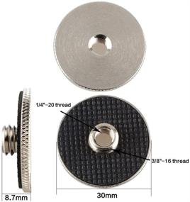 img 2 attached to 📷 Enhance Camera Tripod Compatibility with CAMVATE 1/4" Female to 3/8" Male Convert Adapter for QR Plate