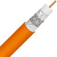 📡 high-performance 1000ft direct burial underground flood rg-6 coaxial cable- tri-shield 18awg gel coated braid protection ul etl: ideal for directv digital hd satellite telecommunication audio/video bulk coaxial cable logo