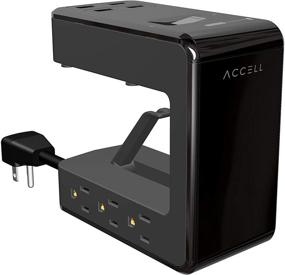 img 4 attached to 💡 Accell Power U: UL Certified Clamping Surge Protector with 6 AC Outlets and 4 USB-A Charging Ports - Black