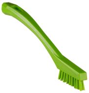 vikan 440177 detail brush: extra stiff bristles for a flawless clean - lime logo