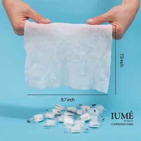 img 2 attached to 100 Count Compressed Towel Baby Wipes Wet Wipes Travel Disposable Napkins Mini Magic Coin Tissues Portable for Camping Home Beauty Travel Sports Outdoor, Expandable to 8.7” x 7.9”