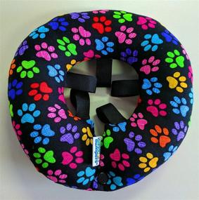 img 1 attached to 🌈 Puppy Bumpers: Rainbow Paw Safety Fence Barrier (up to 10 inches)