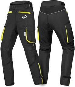 img 4 attached to WD Motorsports Textile Motorcycle Pants Mens Waterproof Adventure Motorcycle Pants With Armor