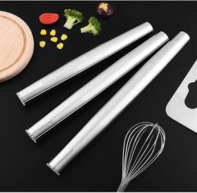 img 3 attached to 🔨 304 Stainless Steel Mandwot Rolling Pin & Meat Tenderizer Hammer Mallet Pounder Tool for Veal, Lamb, Chicken, Steak, Beef, Bread, Pastry, Pizza, Fondant, and Pie Crust