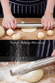 img 1 attached to 🔨 304 Stainless Steel Mandwot Rolling Pin & Meat Tenderizer Hammer Mallet Pounder Tool for Veal, Lamb, Chicken, Steak, Beef, Bread, Pastry, Pizza, Fondant, and Pie Crust