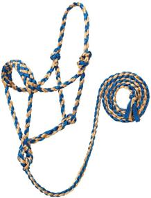 img 1 attached to 🐴 High-Quality Weaver Leather Braided Rope Halter with 6' Lead - Durable & Stylish Equestrian Gear