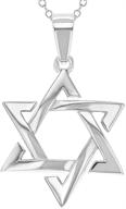 sterling silver pendant jewish necklace logo