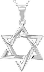 img 4 attached to Sterling Silver Pendant Jewish Necklace