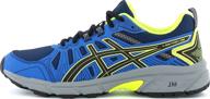 👟 highly visible asics gel venture girls' running shoes in safety yellow - enhance safety and style logo