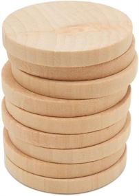 img 1 attached to 🪵 25 Pieces of 2 x 1/4 Inch Wooden Circles | Ready to Paint and Decorate | Wood Burning | Ideal for Jewelry Making, Crafts, DIY Projects | Easy to Drill | By Woodpeckers