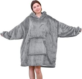 img 4 attached to Ustyle Oversized Wearable Pullover Sweatshirt Bedding