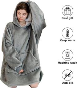 img 3 attached to Ustyle Oversized Wearable Pullover Sweatshirt Bedding