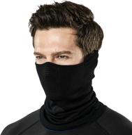 🧣 tsla 1 or 2-pack winter neck warmer gaiter: lightweight half balaclava, windproof face mask for skiing, snowboarding, and outdoor sports логотип