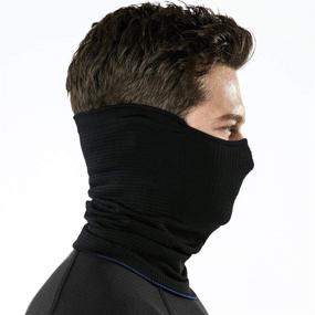 img 1 attached to 🧣 TSLA 1 or 2-Pack Winter Neck Warmer Gaiter: Lightweight Half Balaclava, Windproof Face Mask for Skiing, Snowboarding, and Outdoor Sports