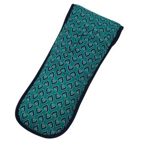 img 3 attached to Heat-resistant Teal Heart Flat Iron Cover: Ultimate Protection for your Styling Tool