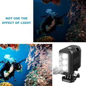 img 1 attached to High Power Underwater Dive Light 147ft (45m) - HONGDAK Dimmable Waterproof LED Video Fill Night Light for Hero 8 7 6 5 5S 4 4S 3+/3/2 SJCAM/Xiaoyi Action Cameras and More
