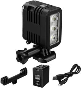 img 4 attached to High Power Underwater Dive Light 147ft (45m) - HONGDAK Dimmable Waterproof LED Video Fill Night Light for Hero 8 7 6 5 5S 4 4S 3+/3/2 SJCAM/Xiaoyi Action Cameras and More