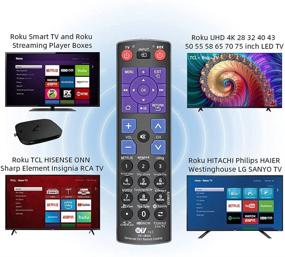 img 3 attached to 📱 BOMAZ Universal Remote: Replaces Roku TV & Streaming Player Boxes, Compatible with Top Brands TCL, Hisense, Sharp, Insignia, Haier, Hitachi, Philips, LG, Samsung, Sony, Westinghouse