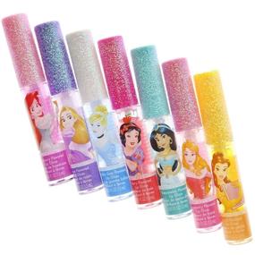 img 3 attached to 💄 Get Gorgeous with TownleyGirl Disney Princess Super Sparkly Lip Gloss Set, 7 CT