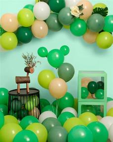 img 1 attached to 🎈 Styirl 10/5 Inch Dark Green Balloons - Set of 70 Party Latex Balloons for Birthdays, Christmas, Graduation, Gender Reveals, Baby Showers, Weddings, and Party Decorations