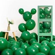 🎈 styirl 10/5 inch dark green balloons - set of 70 party latex balloons for birthdays, christmas, graduation, gender reveals, baby showers, weddings, and party decorations логотип