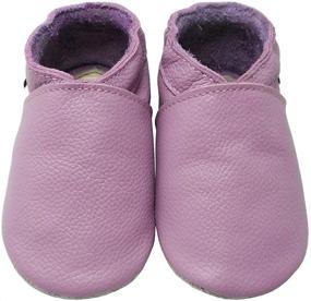 img 3 attached to Premium Mejale Leather Moccasins: Slip-Resistant Toddler Boys' Shoes