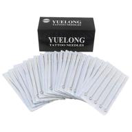 🔥 yuelong tattoo needles - 100 pieces disposable mixed tattoo needles 3rl, 5rl, 7rl, 9rl, 3rs, 5rs, 7rs, 9rs, 5m1, 7m1, suitable for tattoo machine, tattoo kit, and tattoo supplies logo