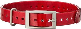 img 4 attached to 🔴 Enhance Your Garmin Delta Series Device with a Vibrant 3/4-Inch Red Collar Strap