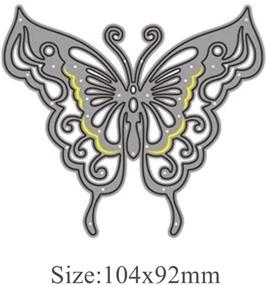 img 4 attached to 🦋 Crafting Delight: Butterfly Metal Die Cuts for DIY Scrapbooking, Card Making and Decoration