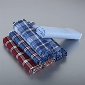 img 2 attached to Y&G Men's Fashion Pure Cotton Handkerchiefs Set of 7 with Excellent Design - Perfect for Weddings