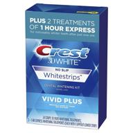 🦷 crest 3d vivid plus teeth whitening kit: flavorless whitestrips, 24 count logo