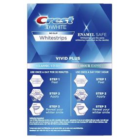 img 2 attached to 🦷 Crest 3D Vivid Plus Teeth Whitening Kit: Flavorless Whitestrips, 24 Count