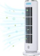 🌬️ small portable quiet tower fan with turbine technology - personal usb desk fan for bedroom office home, mini tabletop fan with 3 settings - hft2009 логотип